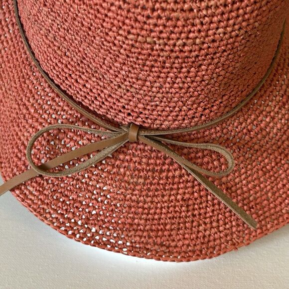 Flora Bella Sun Hat Pink Natural Paper Straw Summer Beach Vacation Resort Cruise main image 11